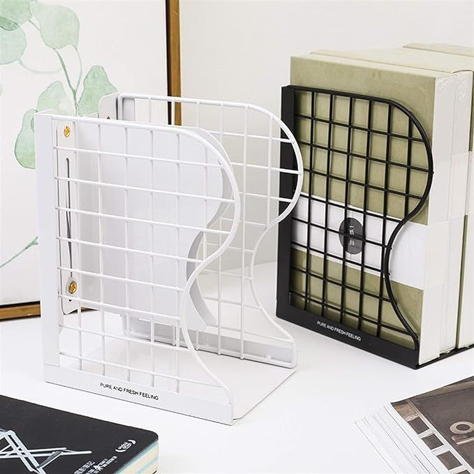 Adjustable Retractable Book Stand – Nonslip Desktop Bookends