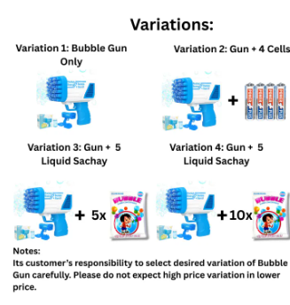 Bubble Bazooka Pro: Electric Rocket Bubble Gun 2-in-1 Toy