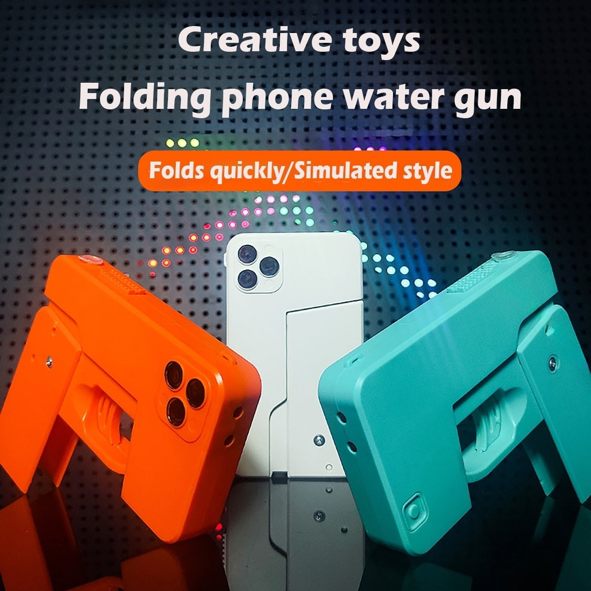 Creative Folding iPhone Water Gun – Long-Range Fun Toy for All Ages