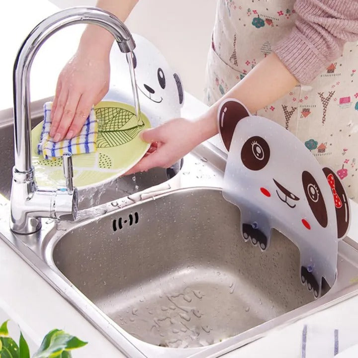 Cute Panda Sink Splash Guard with Suction Cups