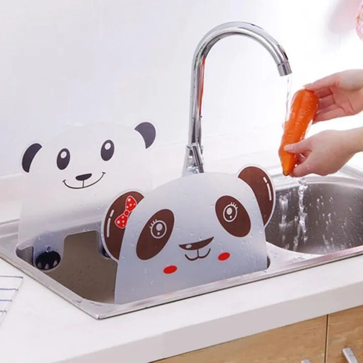 Cute Panda Sink Splash Guard with Suction Cups