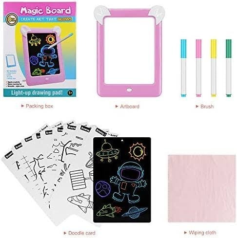 Kids Magic Glow Pad – 3D Light-Up Drawing Board