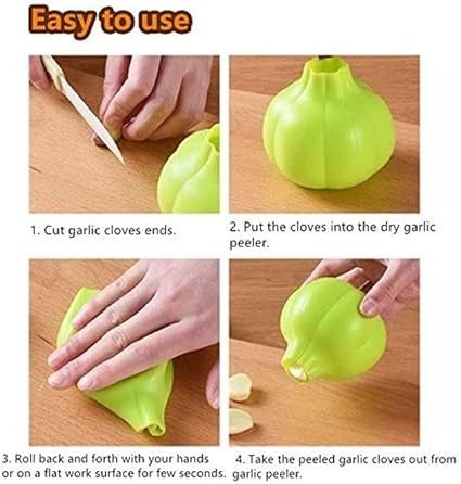 Silicone Garlic Peeler | Easy & Quick Garlic Skin Remover