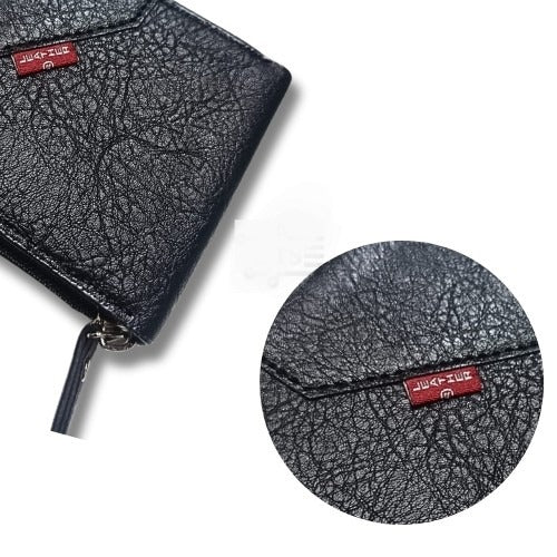 Men’s Daily Use Bifold Zipper Wallet – Stylish & Compact