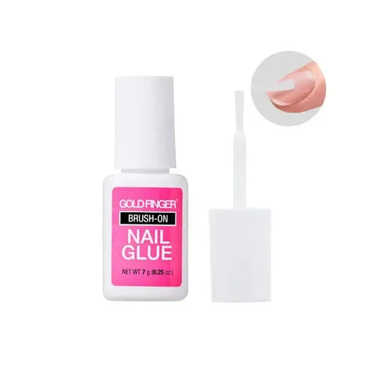 10ml Nail Art Glue Brush On Adhesive Gel Polish