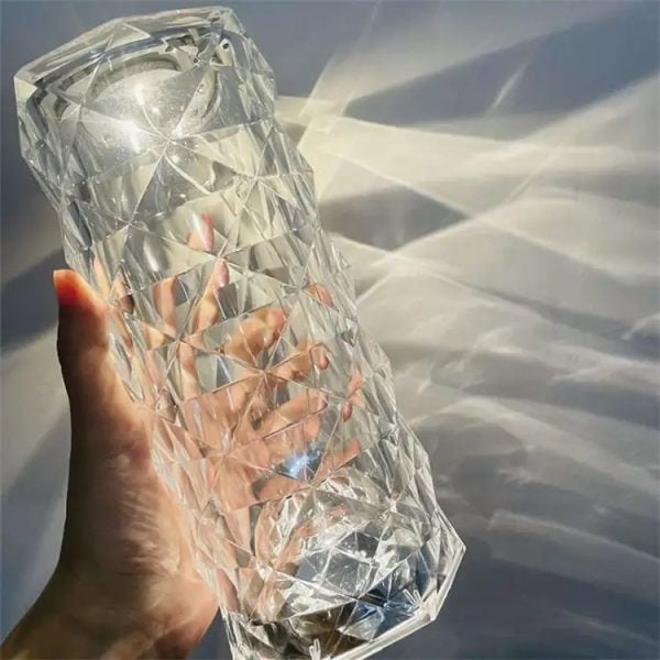 16 Colors Diamond Rose Crystal Bedside Touch Lamp