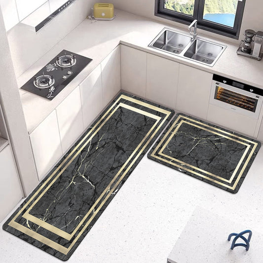 2pcs Kitchen Runner Mat Non Slip Washable Rugs