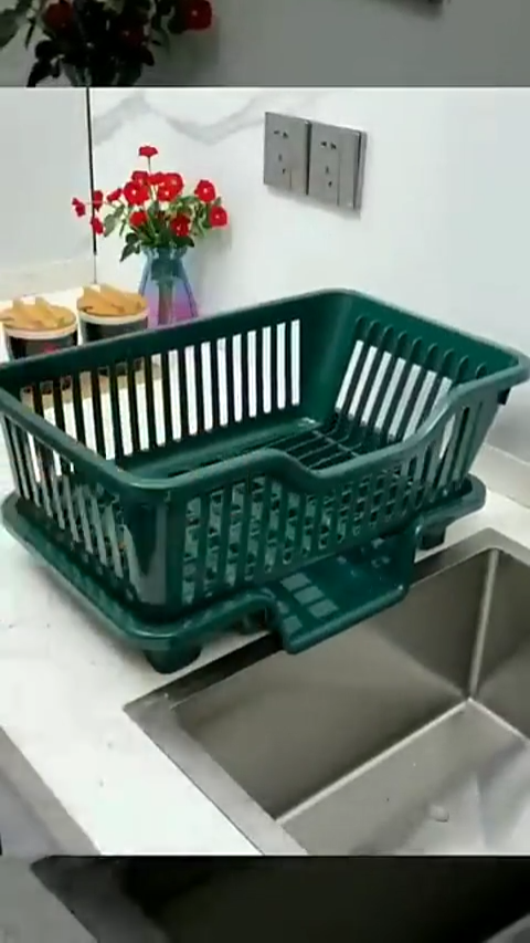3-in-1 Fancy Plate Rack | Durable Kitchen Sink Dish Drying Rack