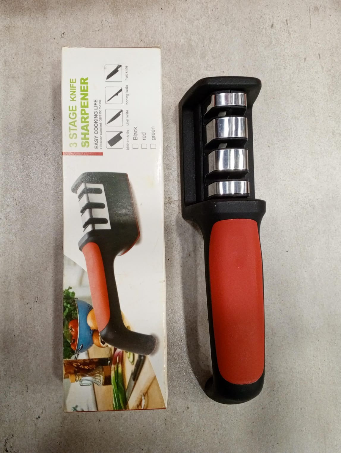 3-in-1 Knife Sharpener Set with Ceramic Peeler – Kitchen Tool