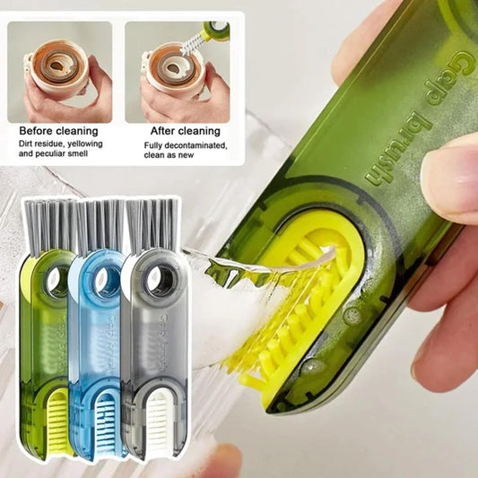 3-in-1 Silicone Cup Brush Set | Multi-Use Bottle & Straw Cleaner