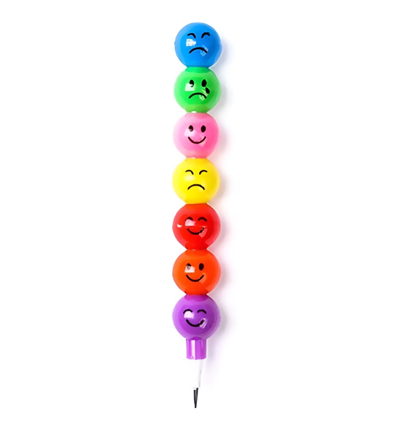 4 Pcs Smiley Cartoon Stationery Pencils – Fun Rainbow Pens