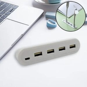 4 in 1 USB Hub for Pen Drive, Mouse, Keyboard & Charging