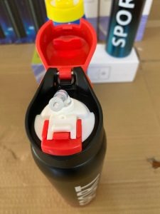 500ml Portable Sports Thermos Bottle with Straw - Random Color