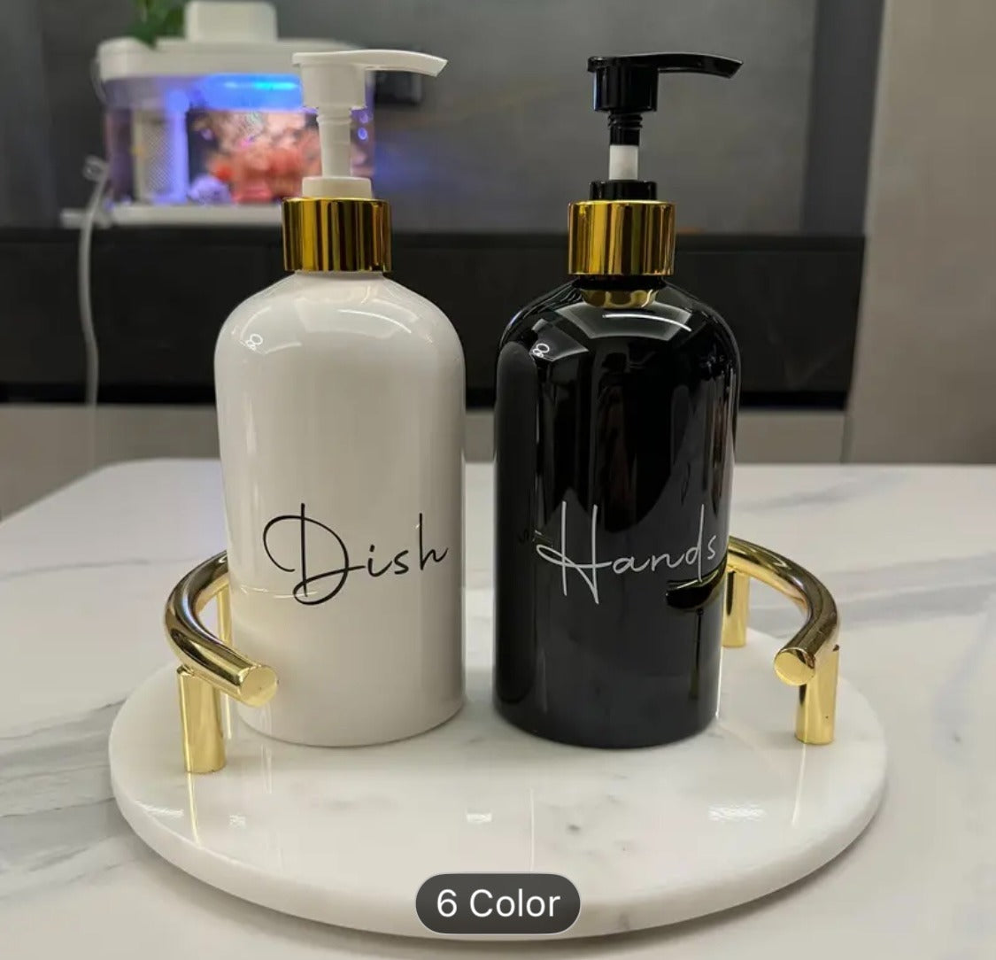 500ml Refillable Shower Dispenser Bottles with Pump for Bathroom