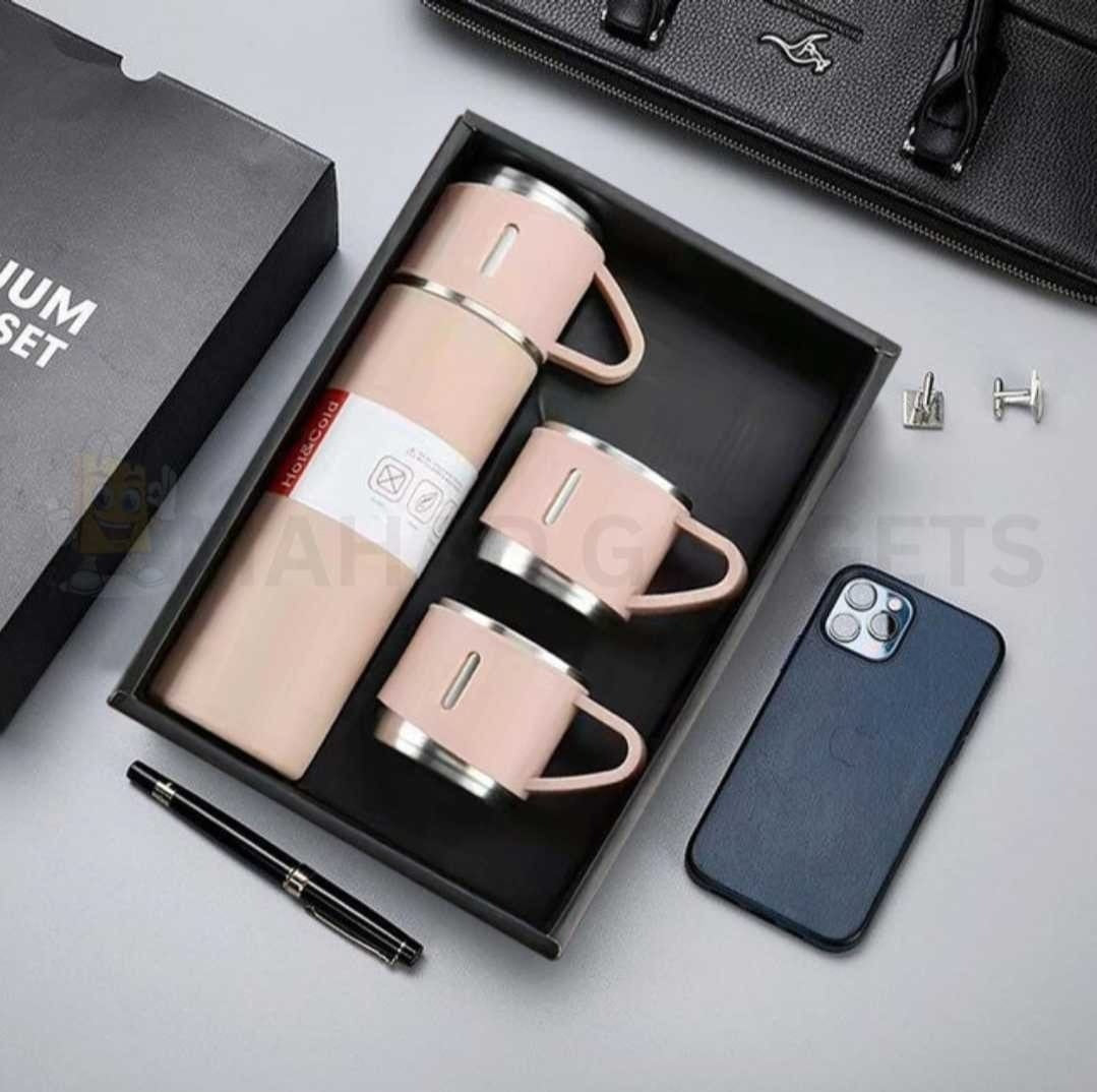 500ml Stainless Steel Vacuum Flask Travel Set