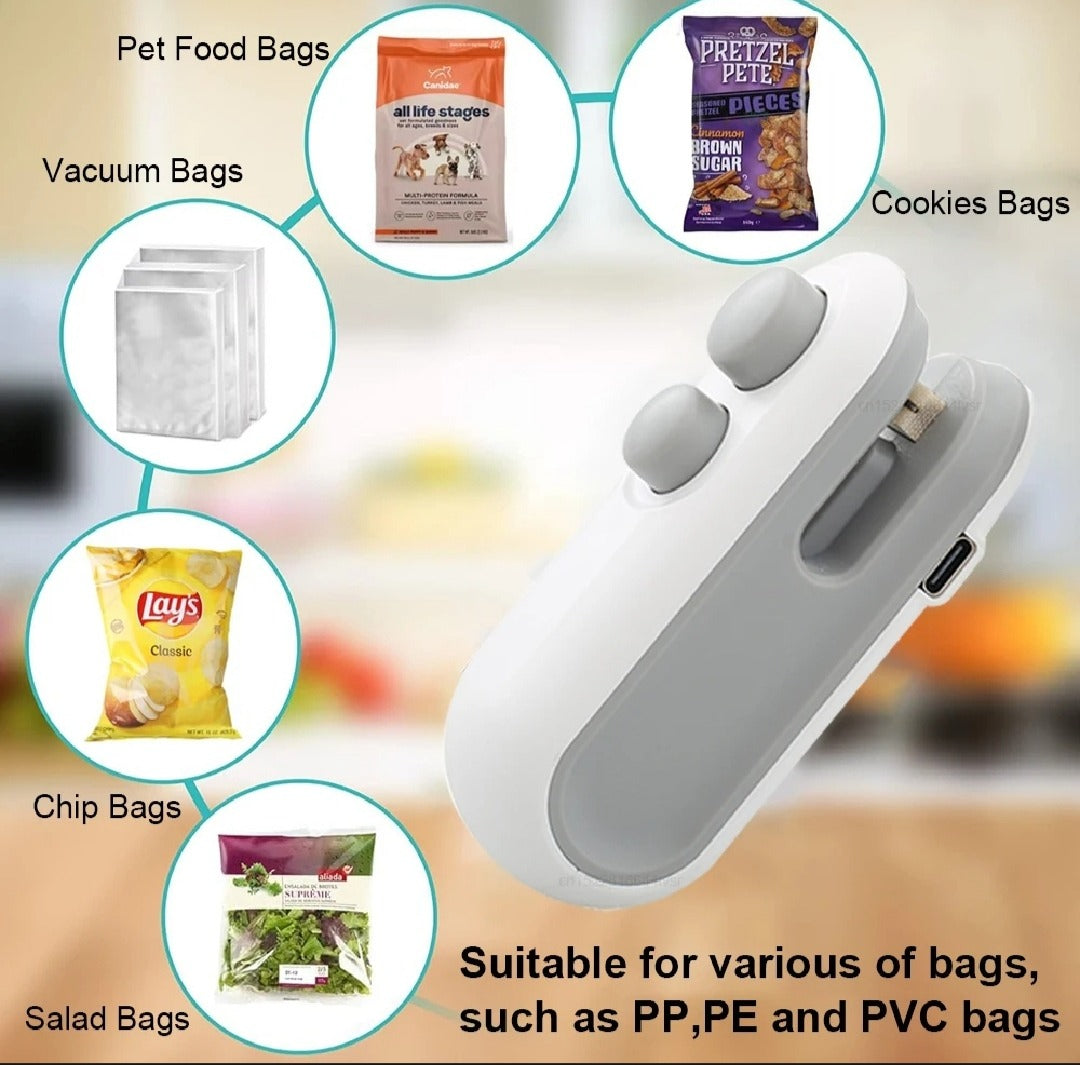 5USB Mini Heat Sealing Machine – Portable Handheld Bag Sealer