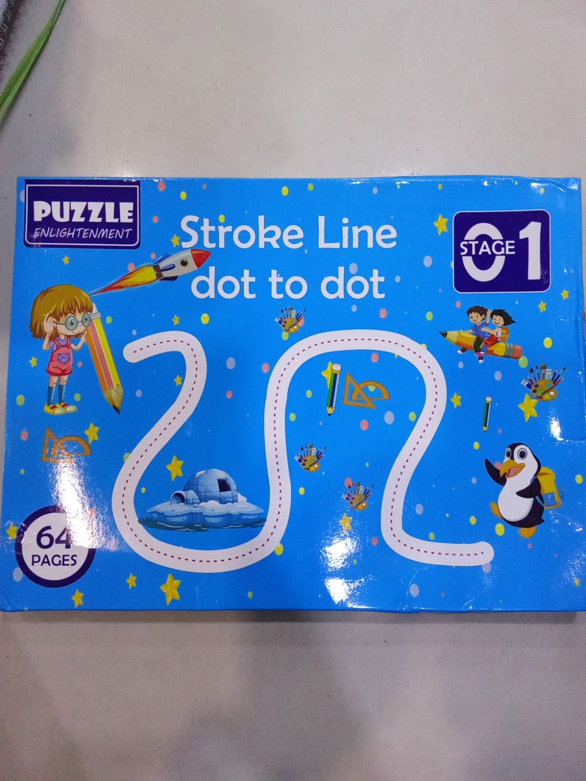 A4 Kids Tracing & Dot-to-Dot Activity Book | 64 Pages + 2 Markers