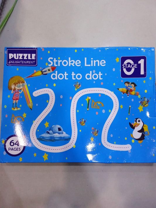 A4 Kids Tracing & Dot-to-Dot Activity Book | 64 Pages + 2 Markers