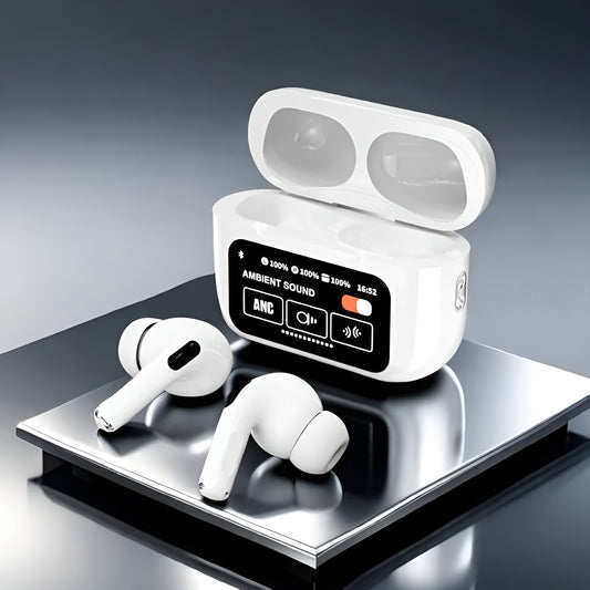 A9 Pro Touch Screen AirPods Pro with ANC & LCD Display