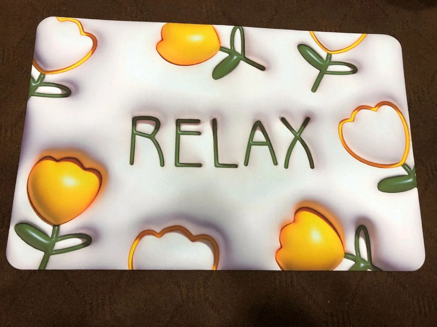 Absorbent 3D Print Bathroom Floor Rug Non Slip