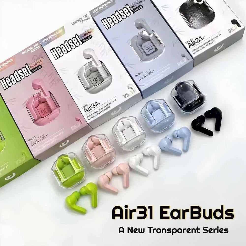Air31 Transparent Wireless Bluetooth Earbuds – Crystal Sound