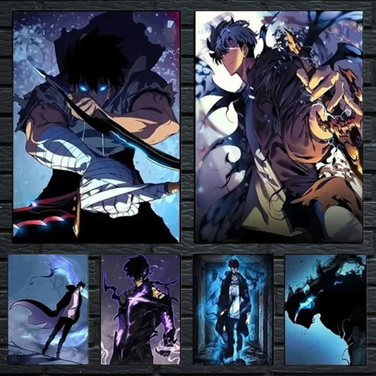 Anime Posters Set of 20 Premium Glossy Wall Art