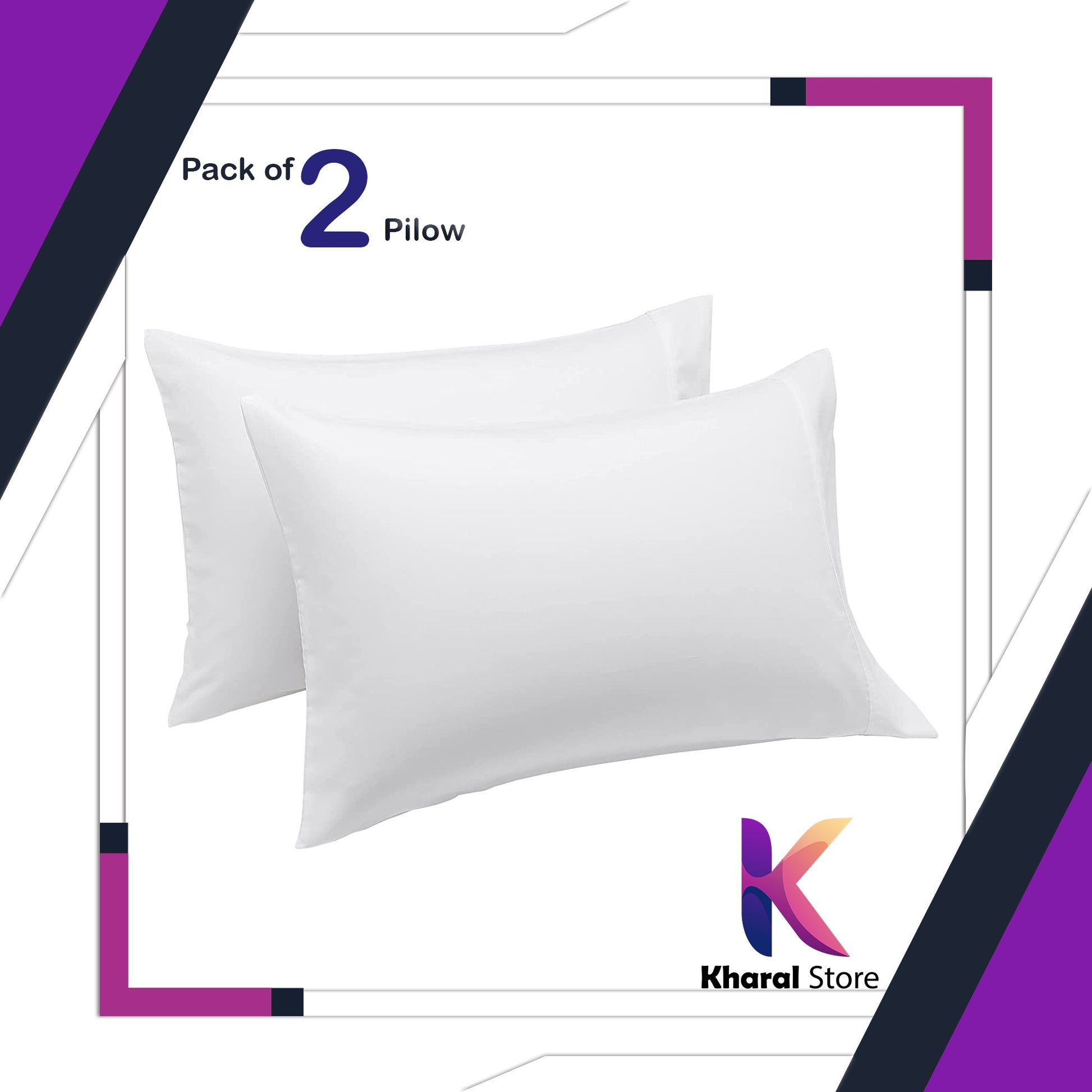 Best Quality White Pillows Pack of 2 Standard Size