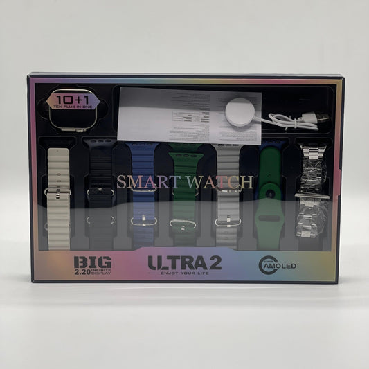 Big 2.20 Ultra 2 Smartwatch with 10 Straps – Premium Quality