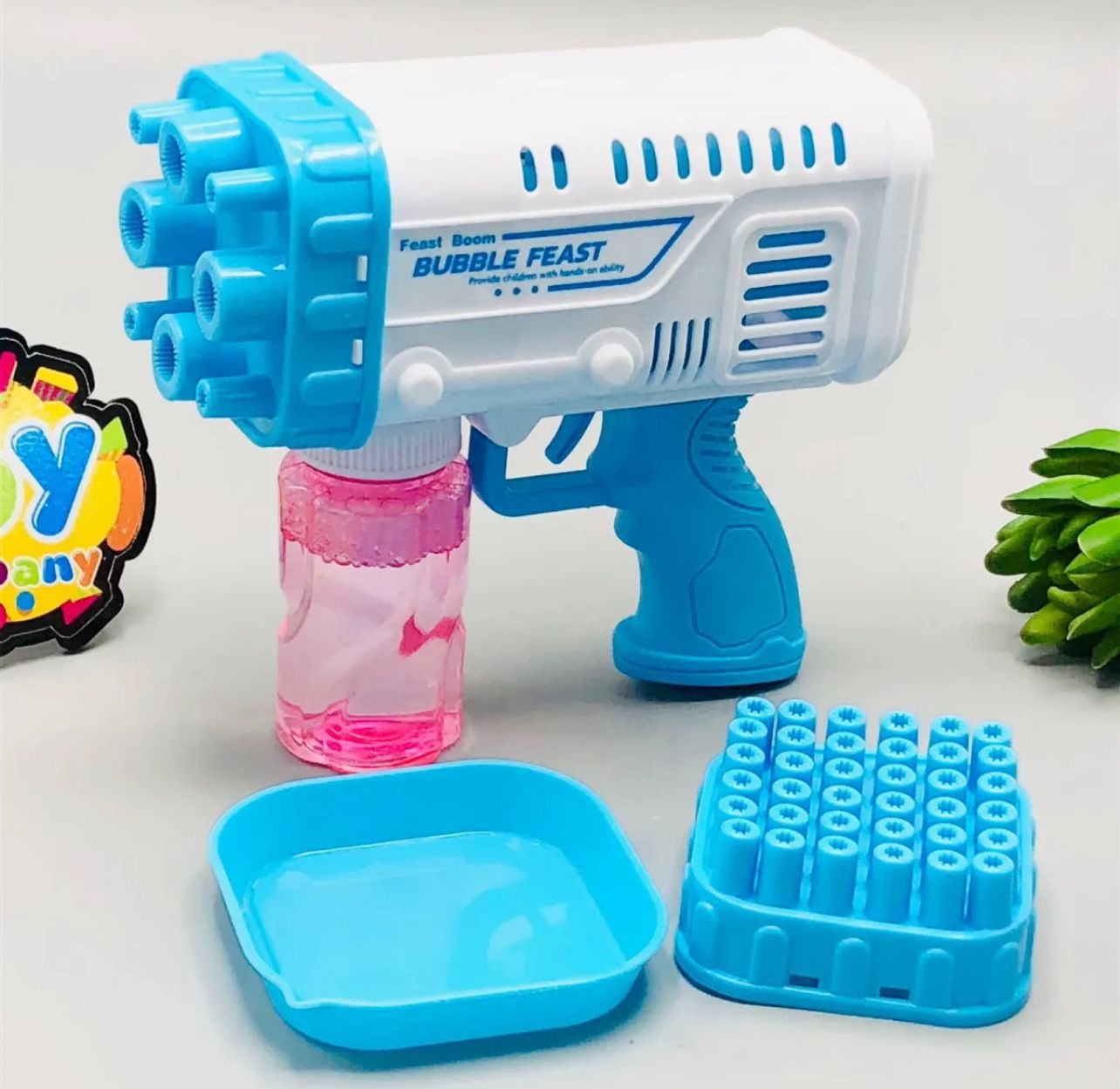 Bubble Bazooka Pro: Electric Rocket Bubble Gun 2-in-1 Toy