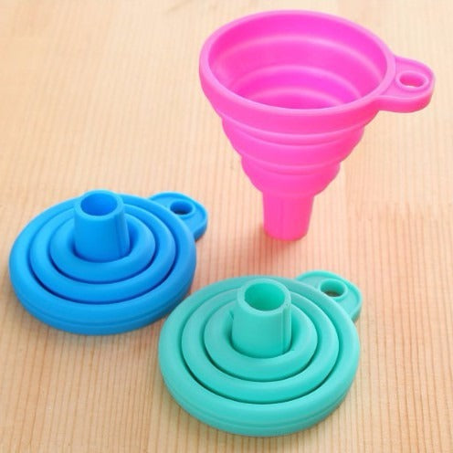 Collapsible Silicone Funnel – Foldable, BPA-Free Kitchen Tool