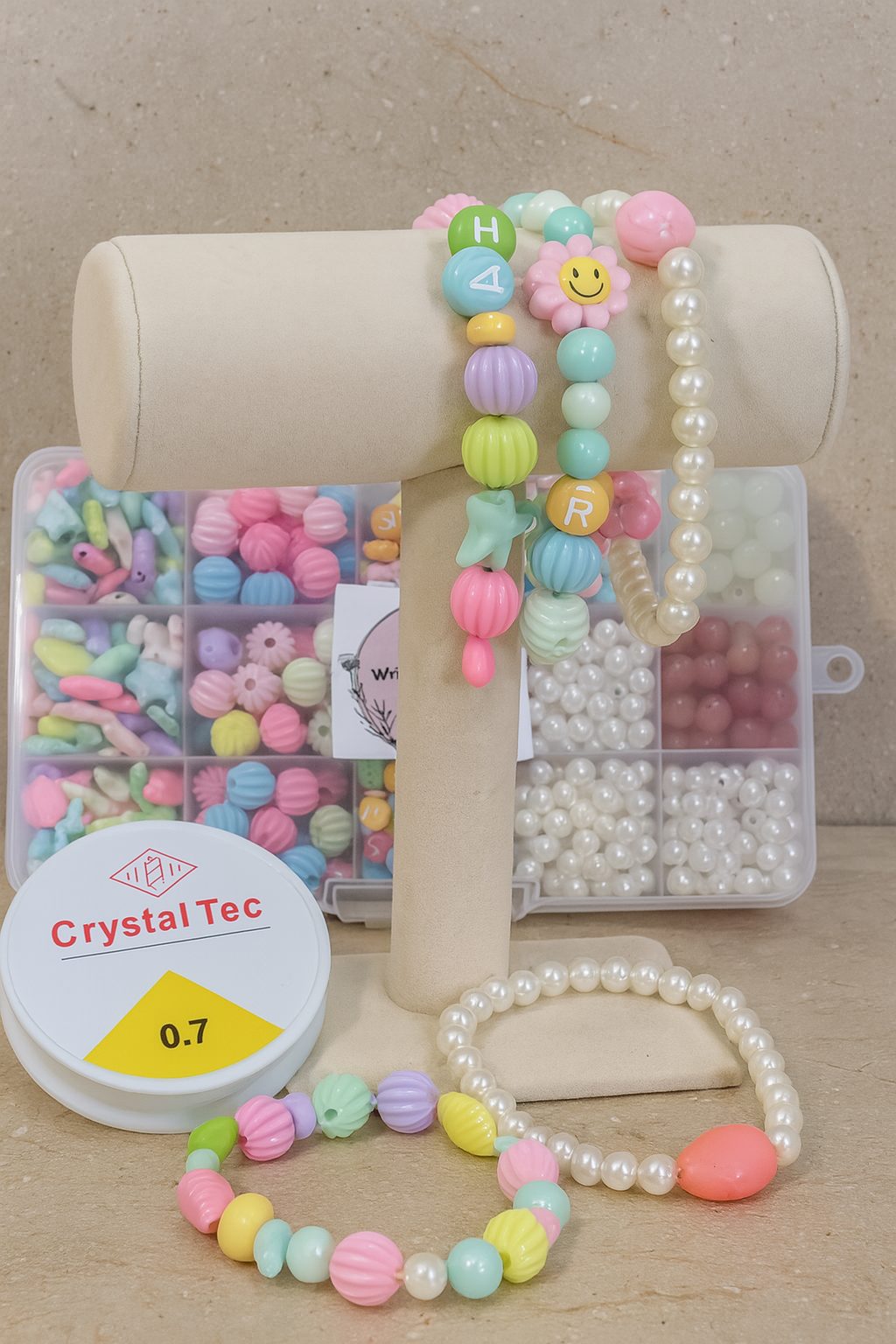 Colorful DIY Beads Kit – Large Beading Set For Crafts