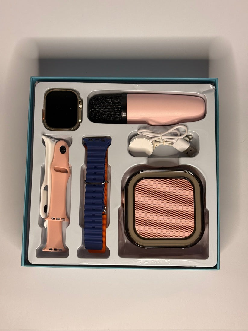 Crown K12 Watch & Karaoke Speaker Set with 4 Color Straps