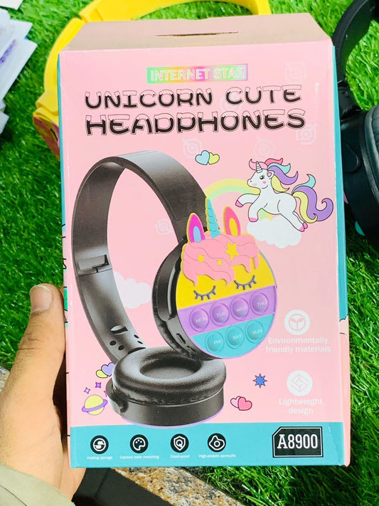 Cute Foldable Pop It Bluetooth Headphones for Kids – Random Color