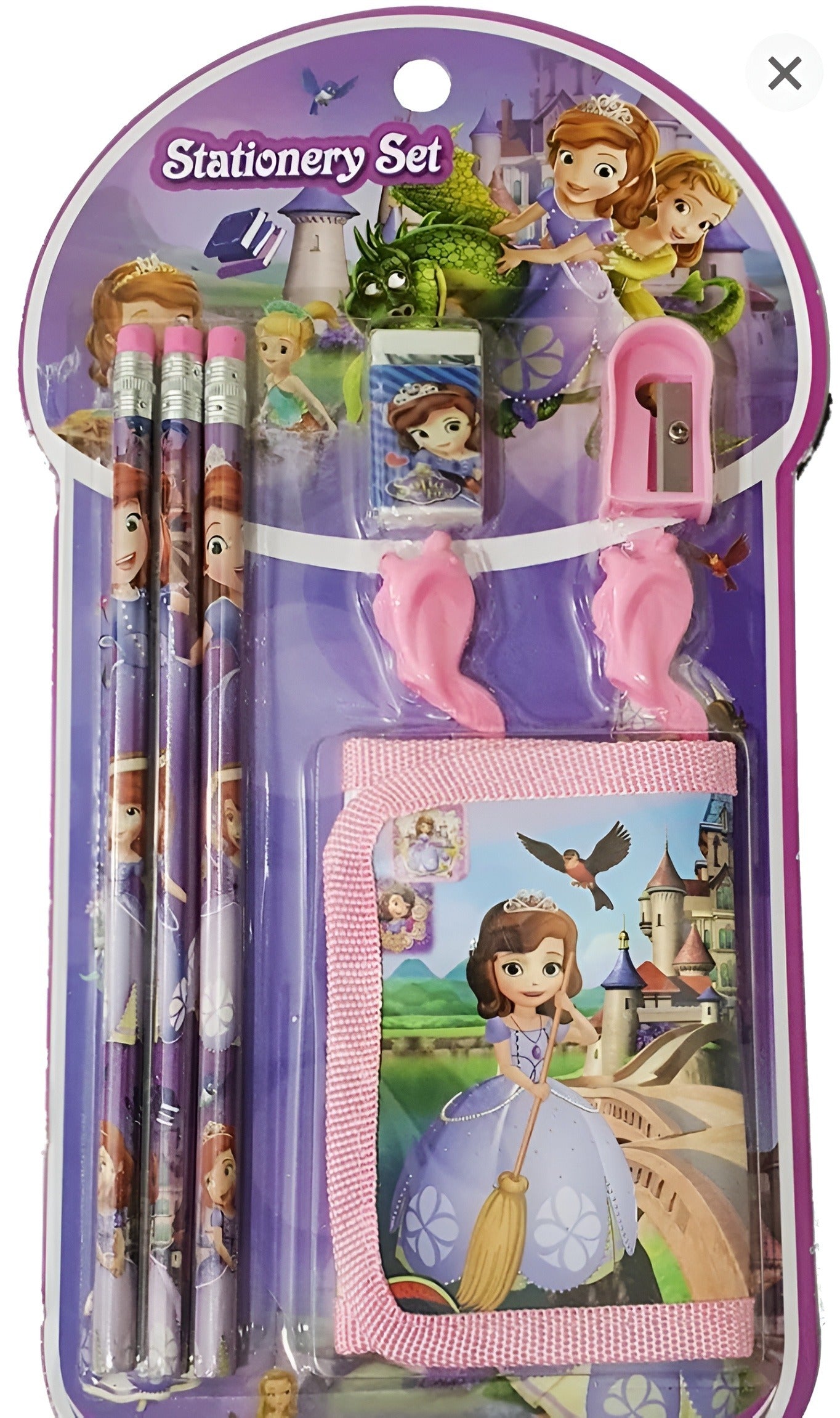 Disney Stationery Gift Set – 8-Piece Fun School Supplies for Kids
