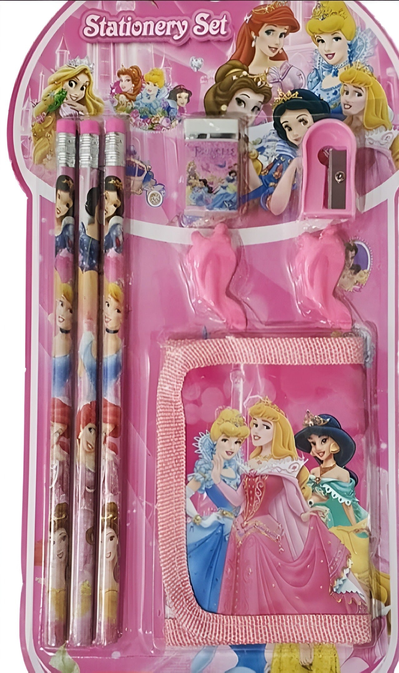 Disney Stationery Gift Set – 8-Piece Fun School Supplies for Kids