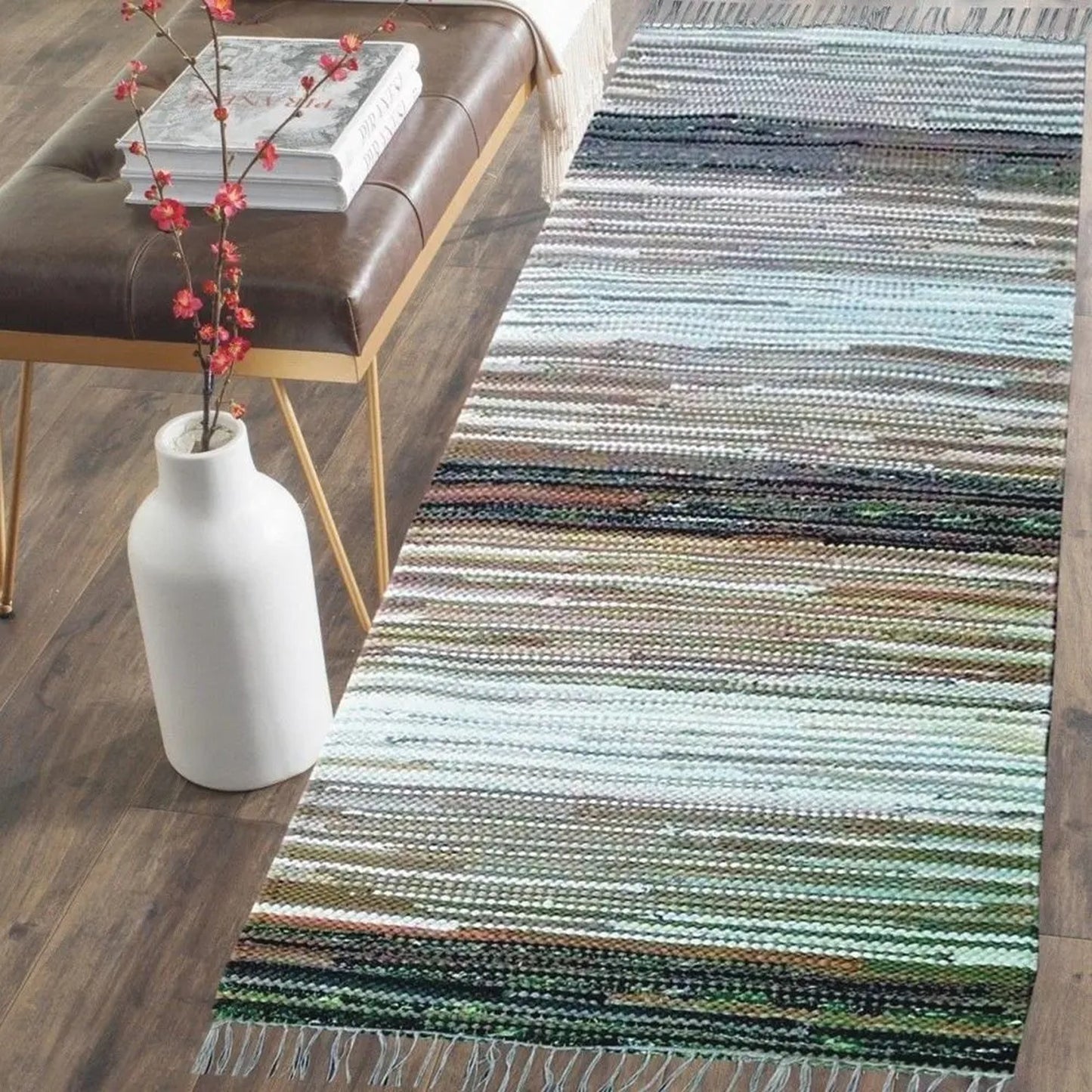 Doree Boree 4x6 Thick Chindi Cotton Hand Made Rug