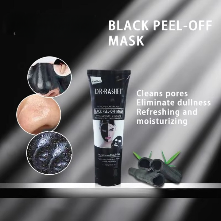 Dr. Rashel Blackhead Peel-Off Face Mask – Charcoal Purifying
