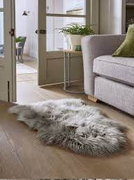 Faux Fur Sheepskin Rug Ivory White 2x3 ft Soft Plush Carpet