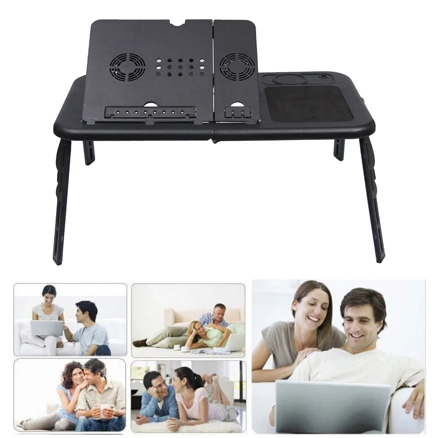 Flexible Portable Laptop E-Table – Foldable & Adjustable Stand
