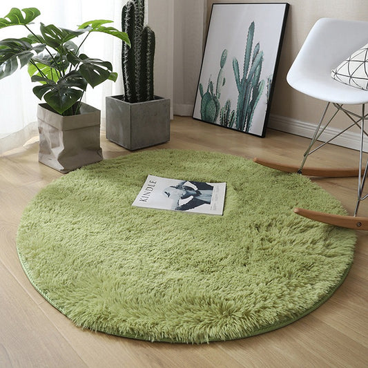 Fluffy Wool Rug Faux Fur Shaggy Carpet For Home