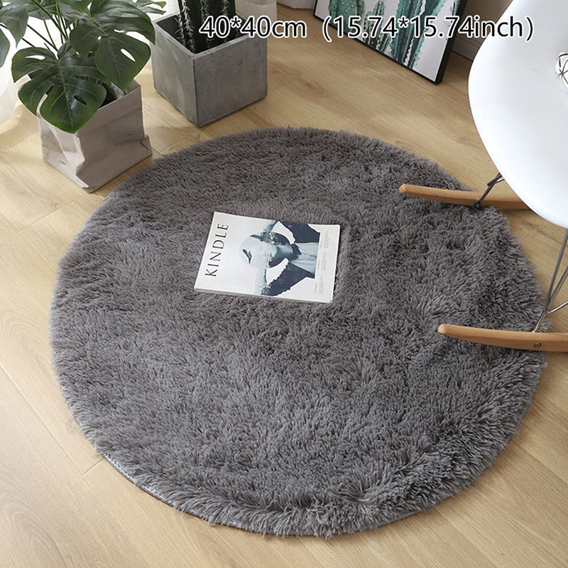 Fluffy Wool Rug Faux Fur Shaggy Carpet For Home