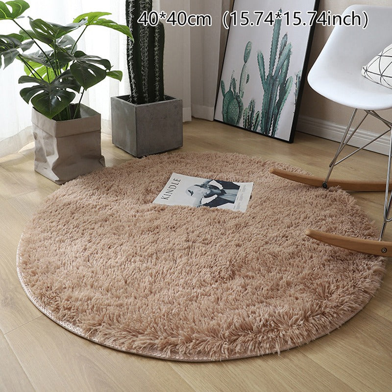 Fluffy Wool Rug Faux Fur Shaggy Carpet For Home