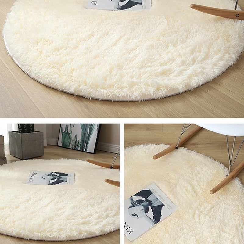 Fluffy Wool Rug Faux Fur Shaggy Carpet For Home