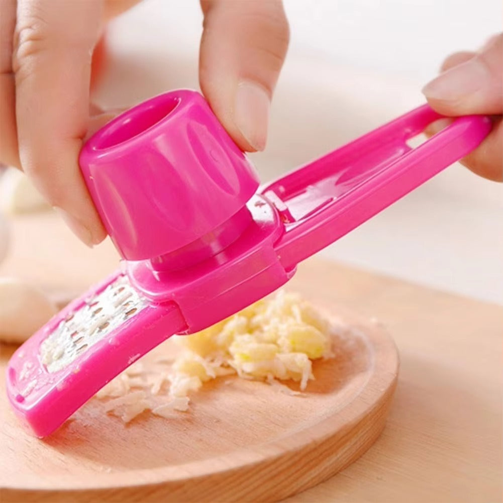 Garlic Press Grater Slicer – Multipurpose Kitchen Grinding Tool