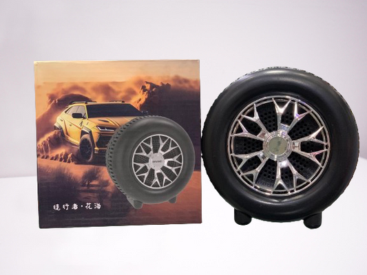 High-Power Tyre Bluetooth Speaker with Deep Bass & LED Lights