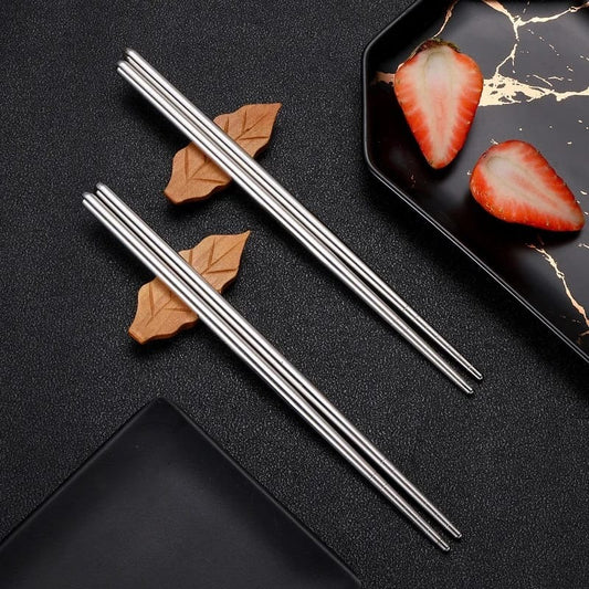 Stainless Steel Chopsticks Sushi Noodles High Quality Cutlery