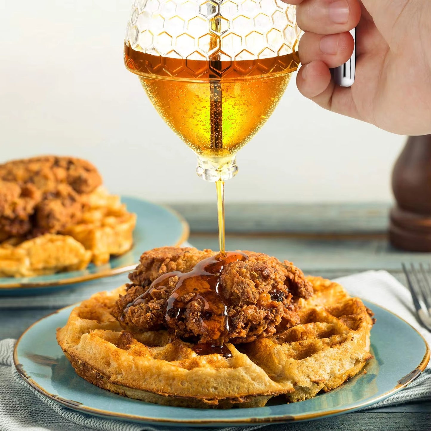 Honey Dispenser Jar 200ML – Kitchen Syrup & Juice Storage Pot