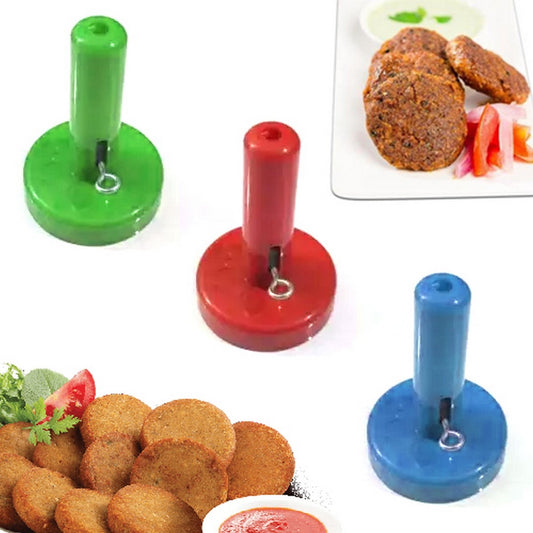 Kabab Maker Shami Kabab Shape Round Mold - Plastic Kitchen Tool