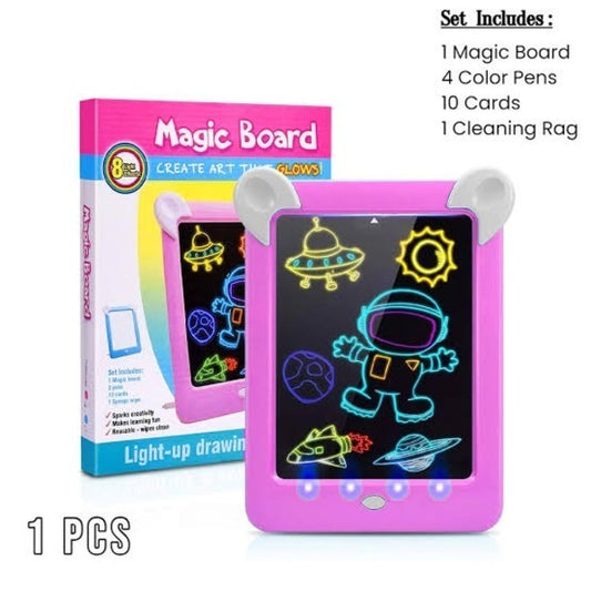 Kids Magic Glow Pad – 3D Light-Up Drawing Board