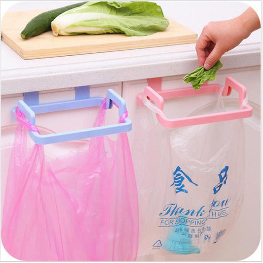 Kitchen Cabinet Door Hanging Trash Bag & Towel Holder